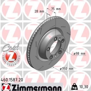 Disque de frein rainuré Zimmermann - 460.1587.20