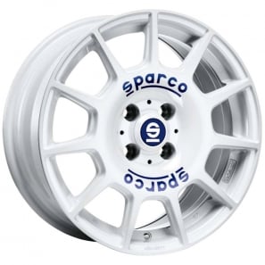 Jante Sparco Wheels Terra blanc lettre bleue