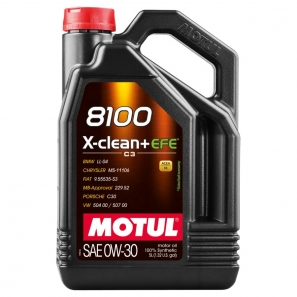 Huile moteur Motul 8100 Xclean+ EFE 0w30 - BMW LL-04 - 5L