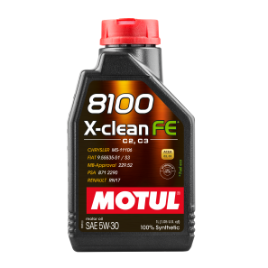 Huile Motul 8100 X-clean FE 5W30 - 1L